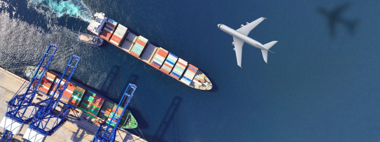 Aerial,Drone,Ultra,Wide,Concept,Photo,Of,Container,Terminal,And